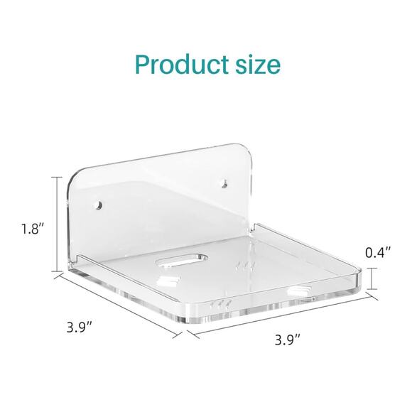 Wall Mount Floating Shelves 2 Pcs Clear Camera Mini
Speaker Shelf Mini Shelf - Picture 2 of 3